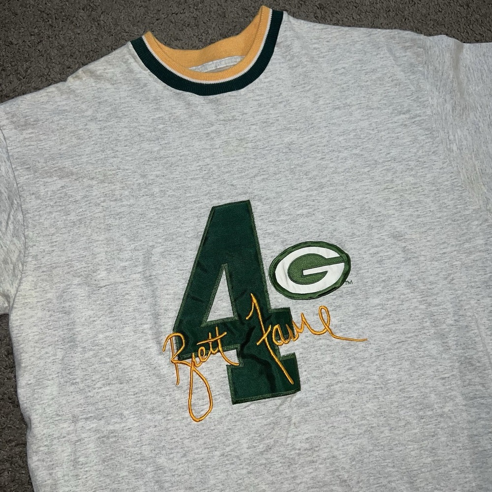 Vintage 90s Brett Favre Green Bay Packers NFL T Shirt XL